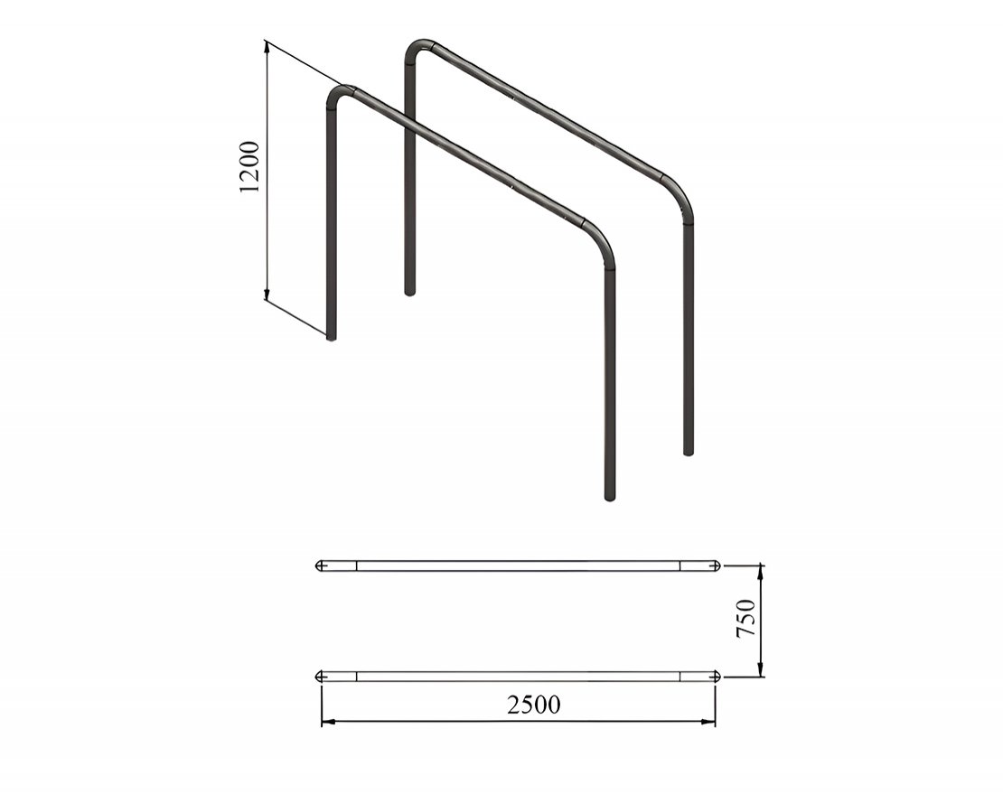 Брусья параллельные TORUDA 55 - вид 4