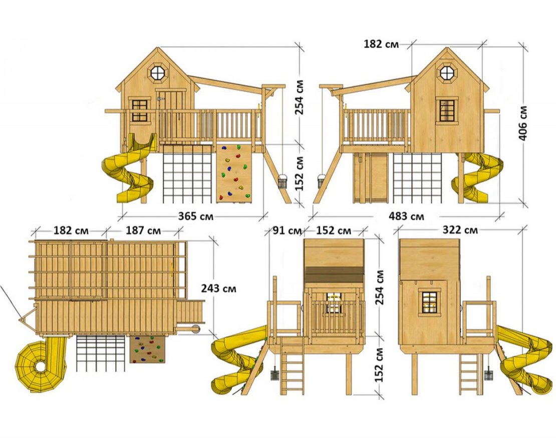 Игровой комплекс TORUDA WOOD Домик - вид 3